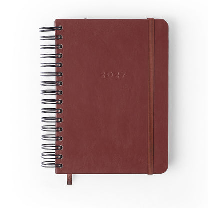 Agenda Planner Wire-o 2027 - Cícero - Clássica Café - Diária A5