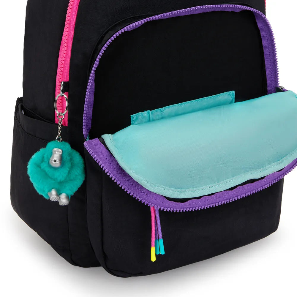 Mochila - Kipling - Seoul - Black Fun C