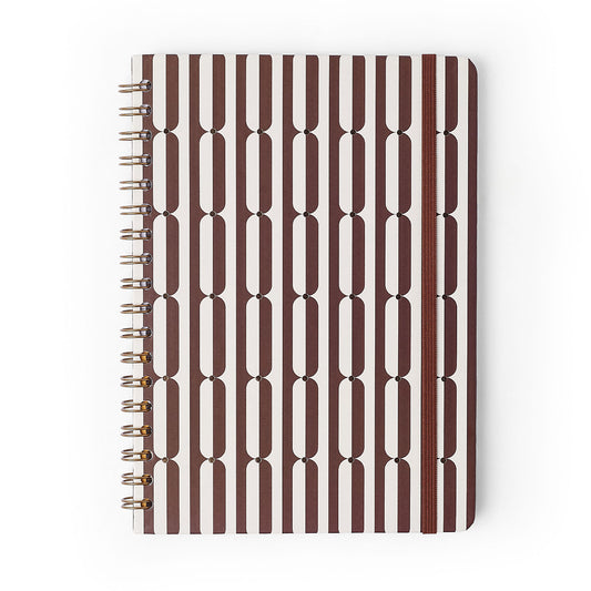 Caderno Espiral - Cícero - Veredas Marrom - Pautado 17x24 1 Matéria 80 Fls