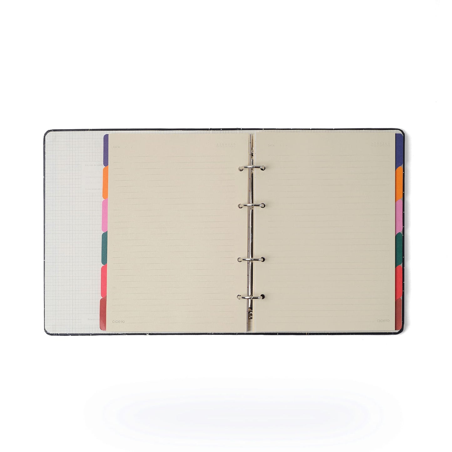 Caderno Criativo Argolado - Cícero - Veredas Gelo - Pautado 17x24