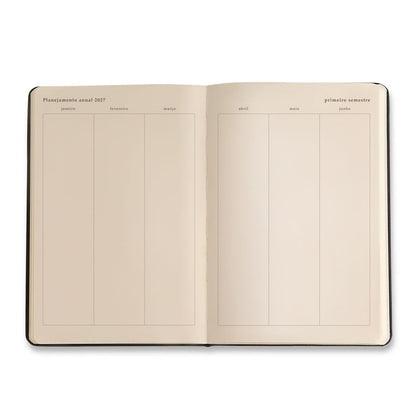 Agenda Planner 2027 - Cícero - Clássica Preta - Diária 14x21