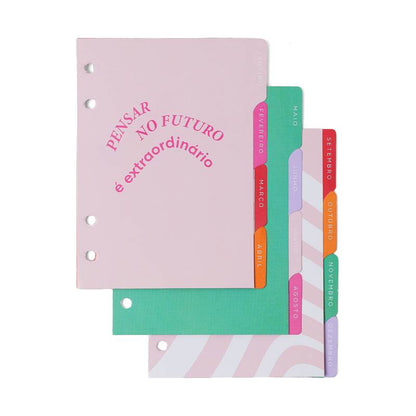 Planner Argolado 2026 - Cicero - Melissa Semanal A6 - Mini Bloomy