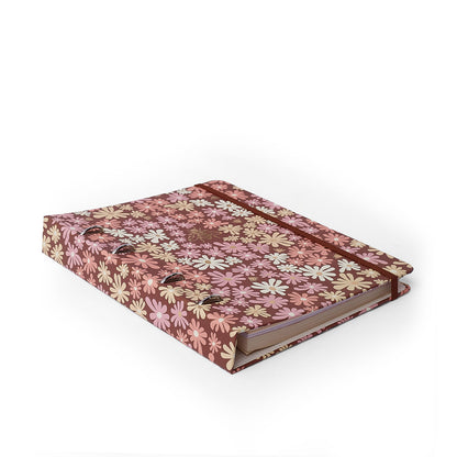 Caderno Criativo Argolado - Cícero - Melissa Mini Bloomy Chocolate - Pautado 17x24