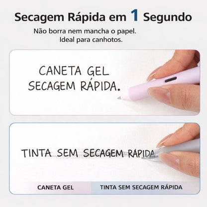 Caneta Gel Retrátil Writech Gradient 0.7mm Tinta Preta W-0171