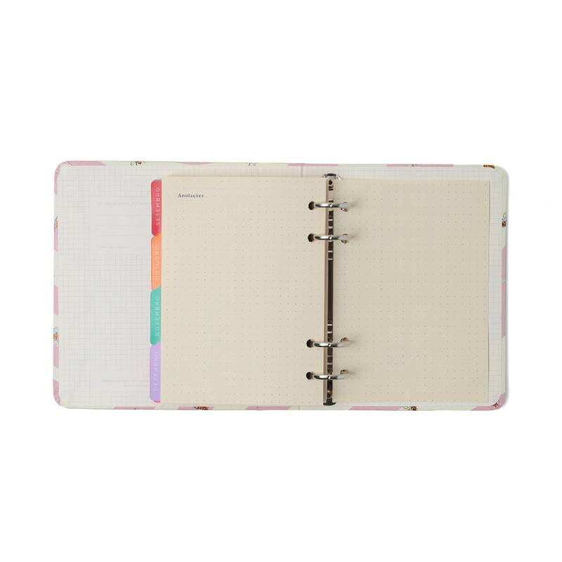 Planner Argolado 2026 - Cicero - Melissa Semanal A6 - Mini Bloomy