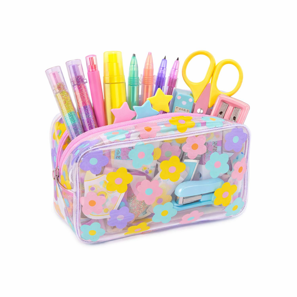 Necessaire Daisy Recheada – Papelaria Unicórnio