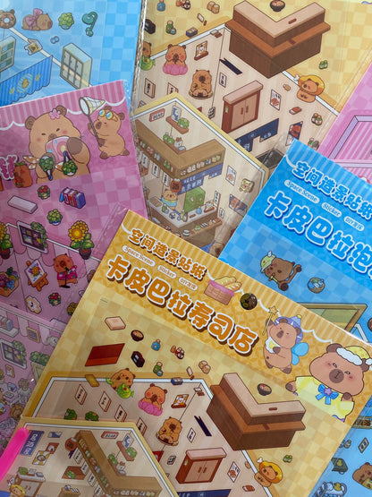 Adesivo de Cenário - Capivara - Cor Sortida