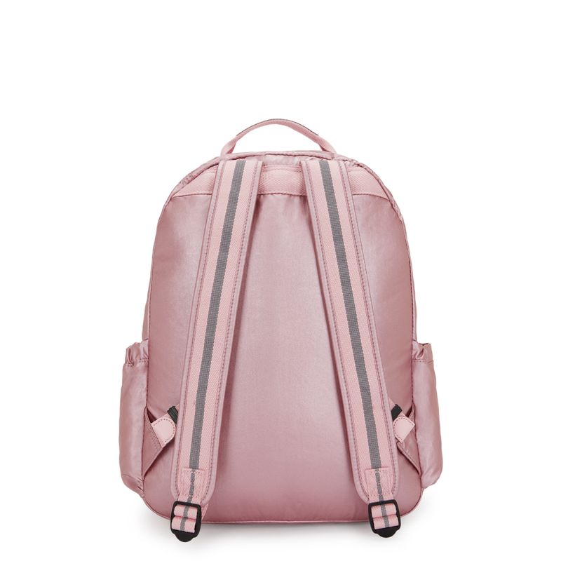 Mochila Kipling Seoul Rosa Bronze Pink Met