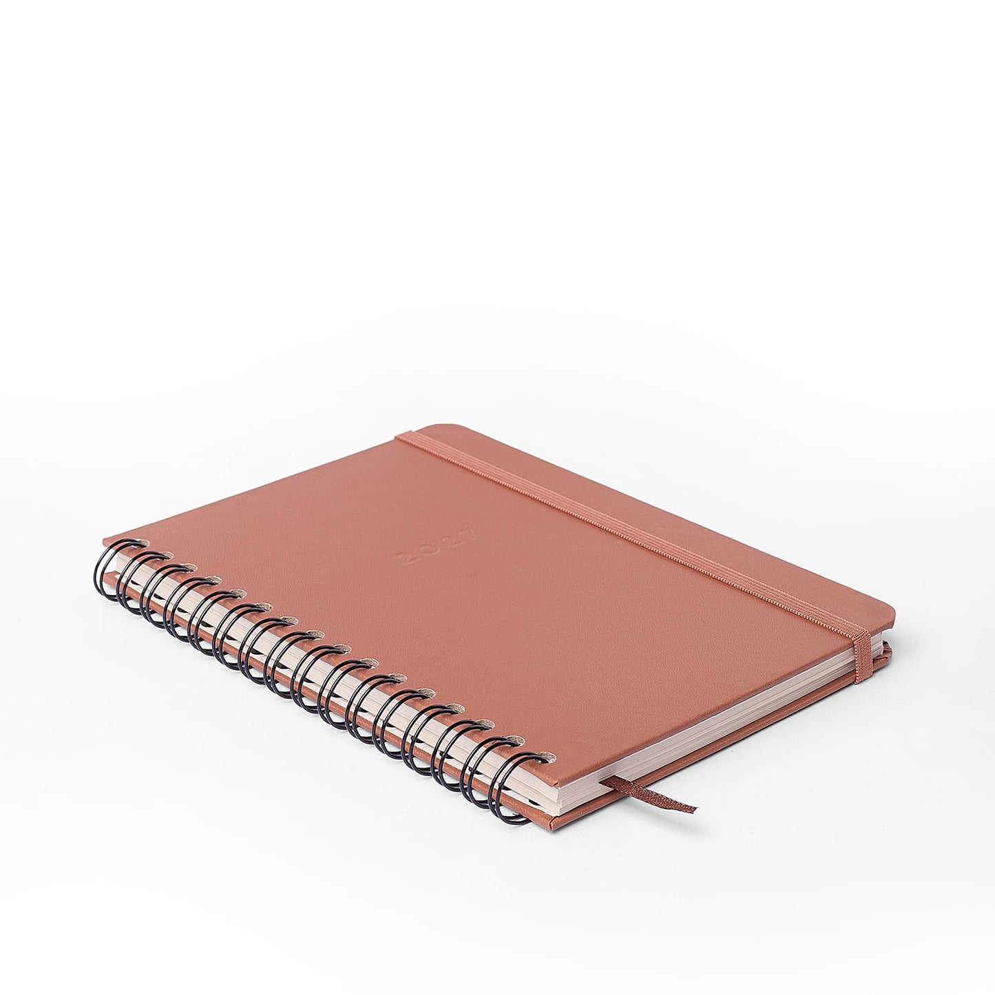 Agenda Planner Wire-o 2027 - Cícero - Clássica Caramelo - Semanal Anotações A5