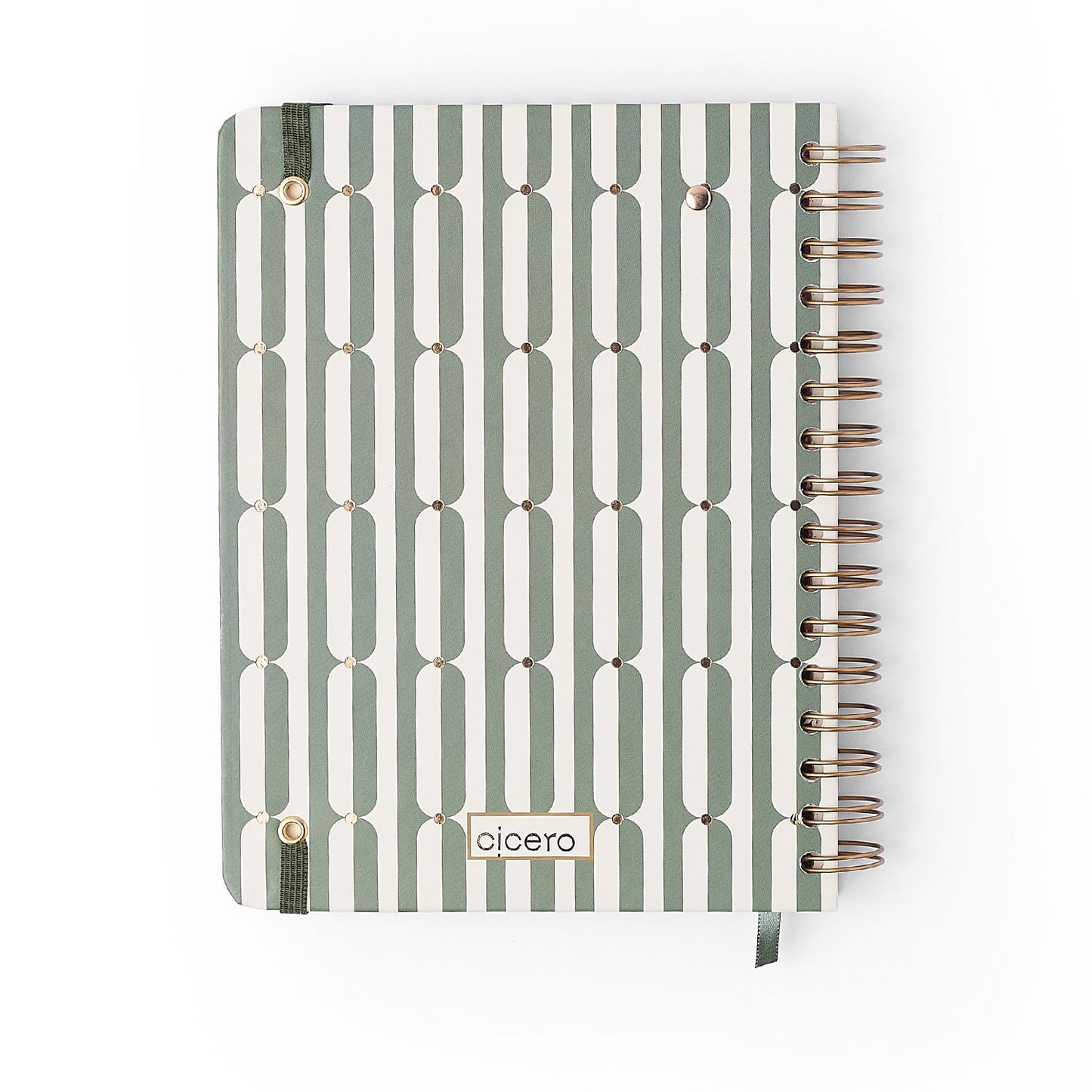 Agenda Planner Wire-o 2027 - Cícero - Veredas Verde - Semanal Notas A5