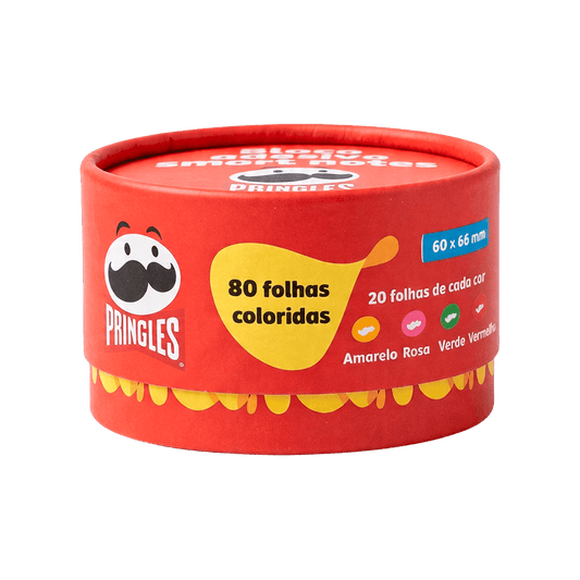 Bloco Adesivo - BRW - Smart Notes Pringles 60x66mm - Pote c/ 4