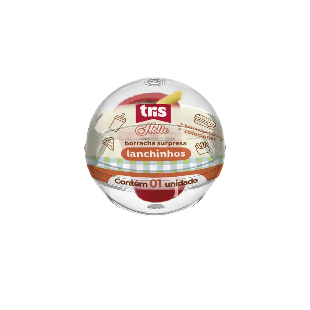 Borracha Surpresa - Tris - Holic Lanchinhos - Modelos Sortidos