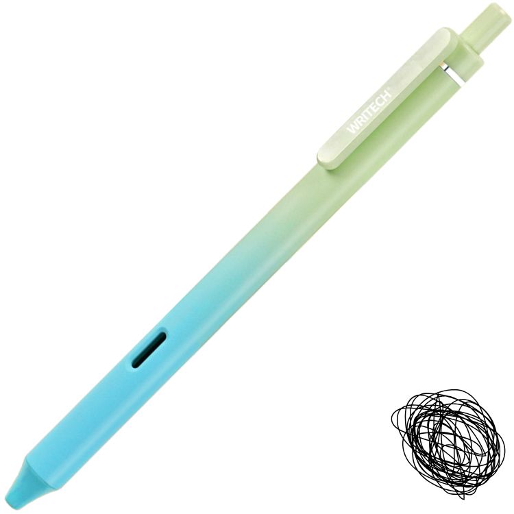 Caneta Gel Retrátil Writech Gradient 0.7mm Tinta Preta W-0171