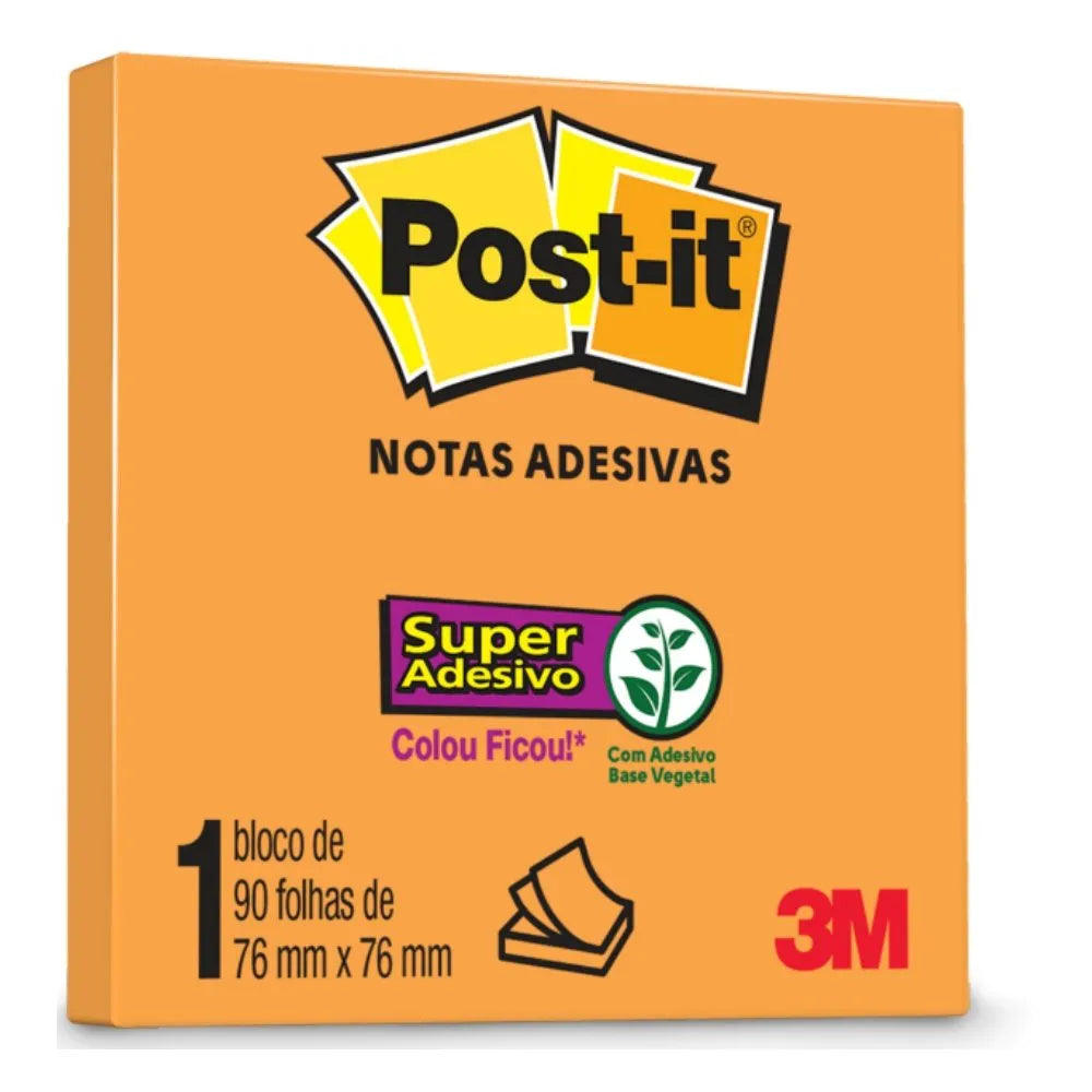 Bloco de Notas Adesivas - Post-it 3M - 90FLS 76 x 76mm