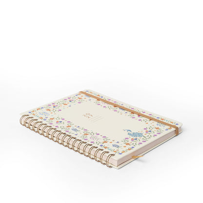Agenda Planner Wire-o 2027 - Cícero - Relicário Secreto Off White - Semanal Planejamento 17,3x24