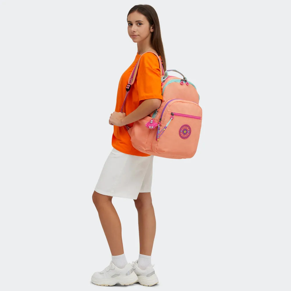 Mochila - Kipling - Seoul - Pinky Orange C