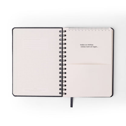 Agenda Planner Wire-o 2027 - Cícero - Veredas Marrom - Semanal Anotações A5