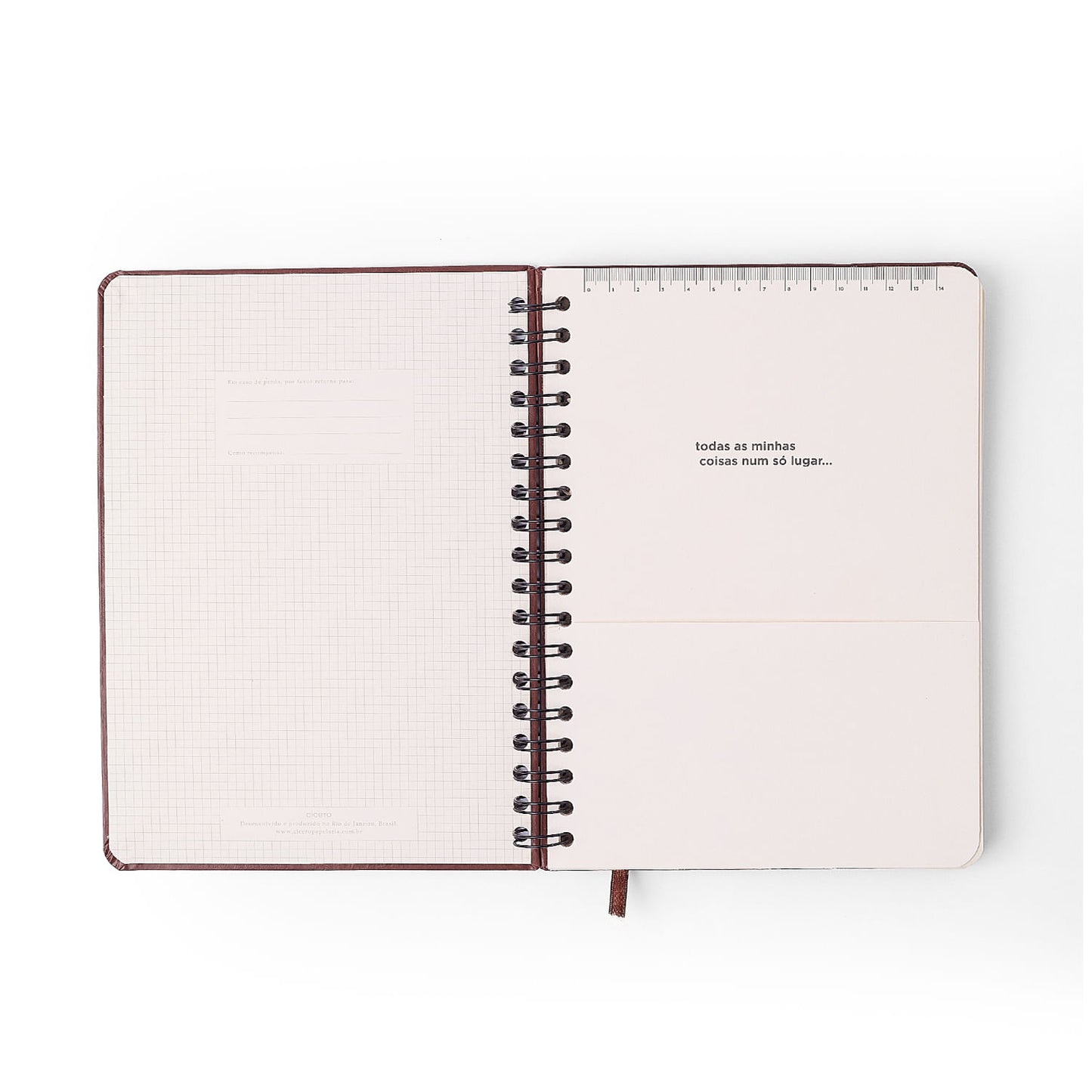 Agenda Planner Wire-o 2027 - Cícero - Clássica Café - Semanal Planejamento 17,3x24
