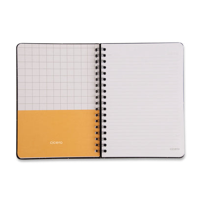 Caderno Espiral - Cícero - Relicário Realeza Marinho - Pautado 17x24 1 Matéria 80 Fls