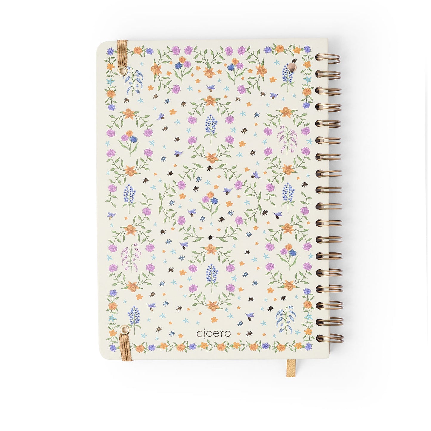 Agenda Planner Wire-o 2027 - Cícero - Relicário Secreto Off White - Semanal Planejamento 17,3x24