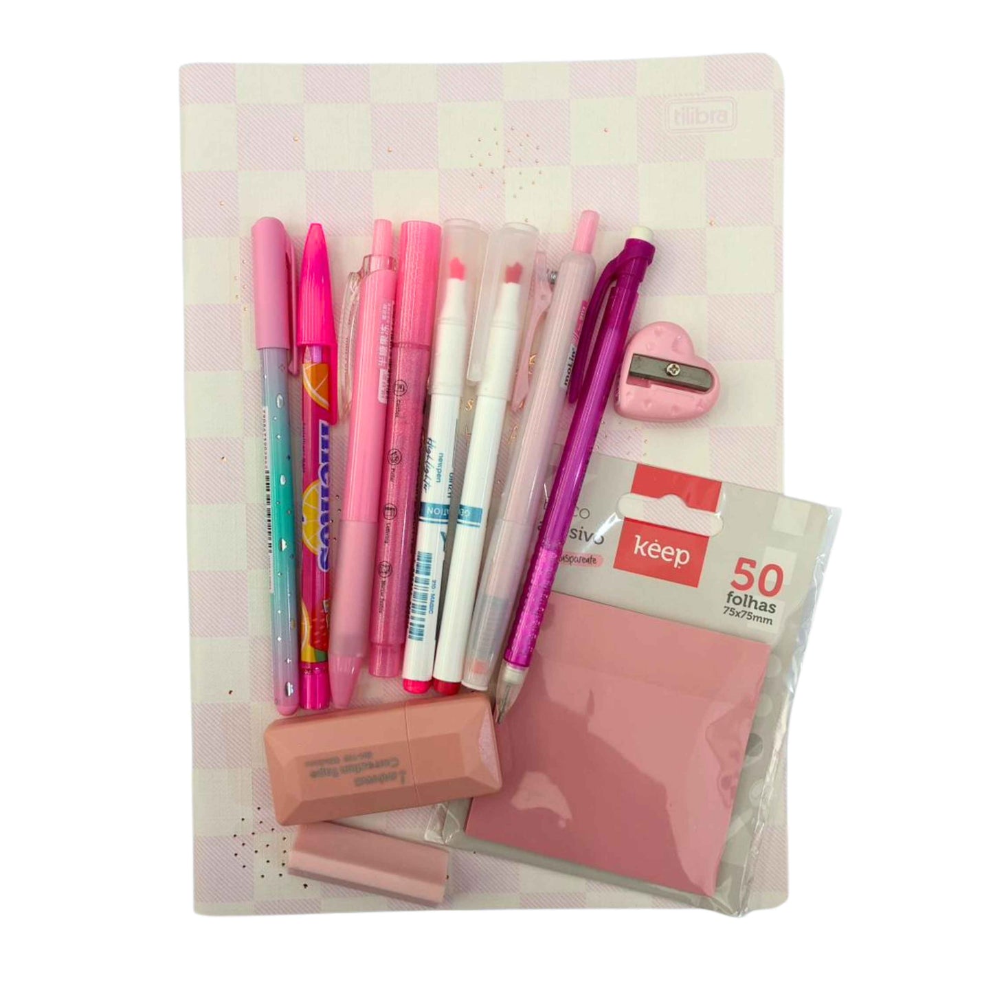 Kit de Papelaria - Papelaria Unicórnio - Monocromático