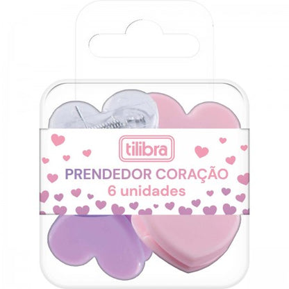 Prendedor de Papel - Tilibra - Coração