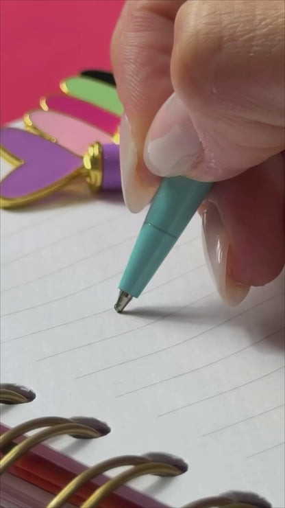 Caneta Esferográfica - Papelaria Unicórnio - Coração Metálica - 1.0mm