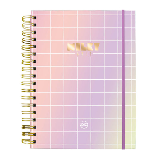 Caderno Smart Universitário - DAC - Milk Gold c/ 80 Folhas