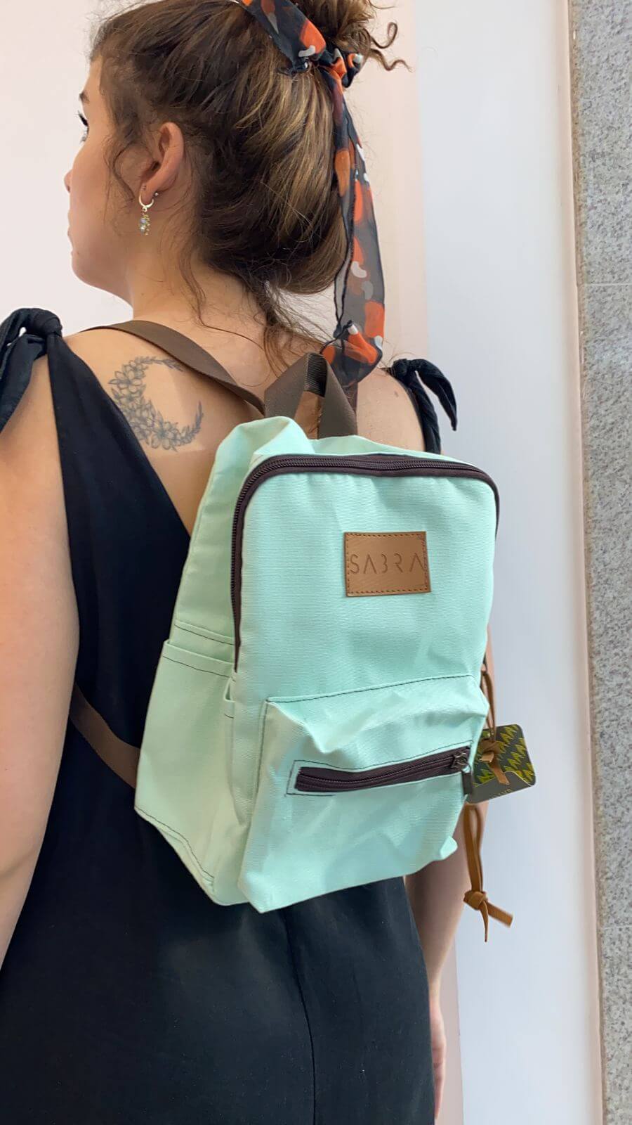 Mochila Mini Urban Unicórnio - Sabra - Verde Água