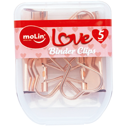 Binder Clips - Molin - Love - 25mm