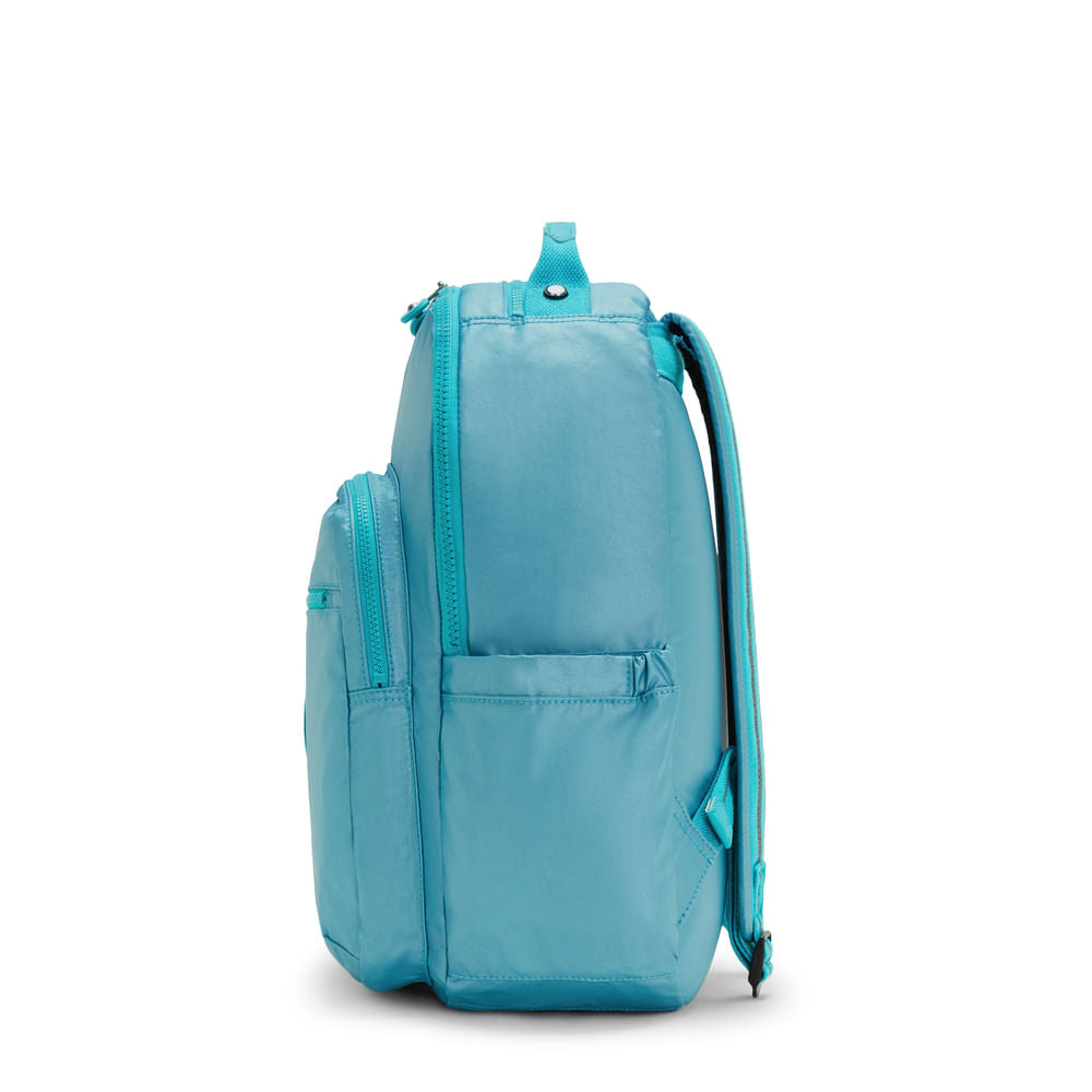 Mochila - Kipling - Seoul Naturl Aqua Met (Azul)