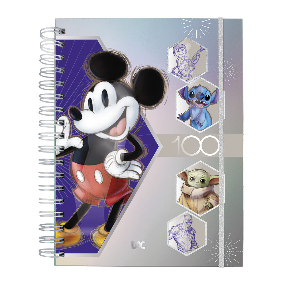 Caderno Smart Universitário- DAC - Disney 100 80 Fls 90g/m²