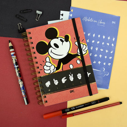 Caderno Smart Mini A5 - DAC - Mickey 80 Folhas 90g/m² c/ 10 Divisórias