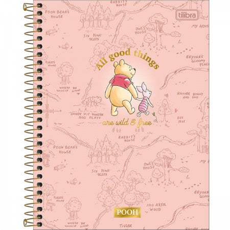 Caderno Colegial - Tilibra - Pooh  10 Matérias c/ 160 Folhas