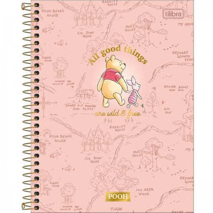 Caderno Colegial - Tilibra - Pooh  10 Matérias c/ 160 Folhas