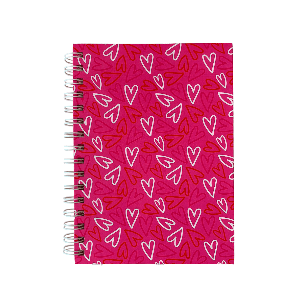 Caderno Flow A5 Pontado - Papelaria Unicórnio -  Pink Mood Rosa Escuro c/ Adesivos