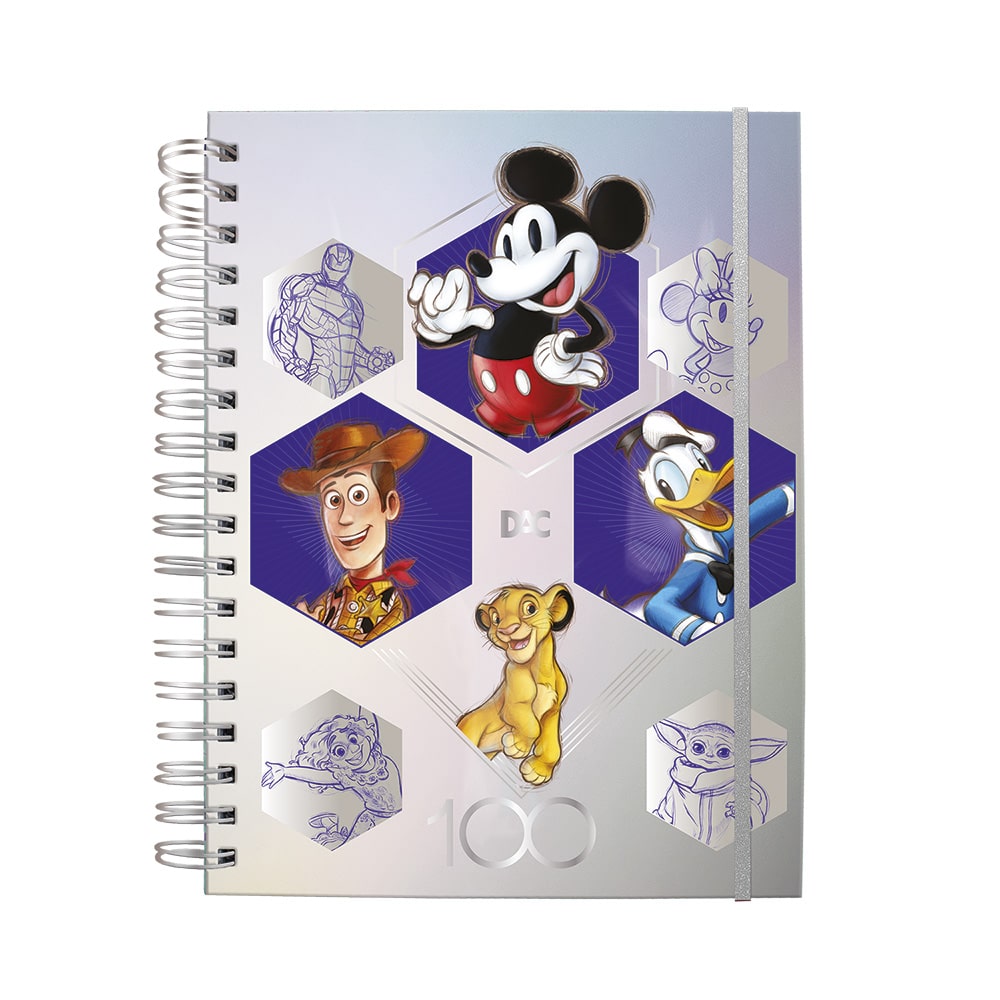 Caderno Smart Colegial - DAC - Disney 100 Anos