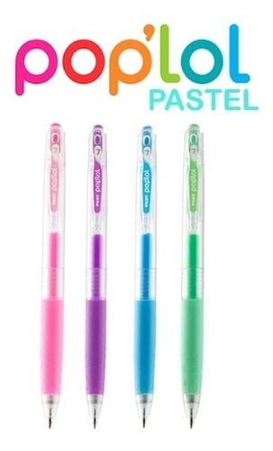 Kit 4 Canetas Gel - Pilot - Poplol Cores Pastel