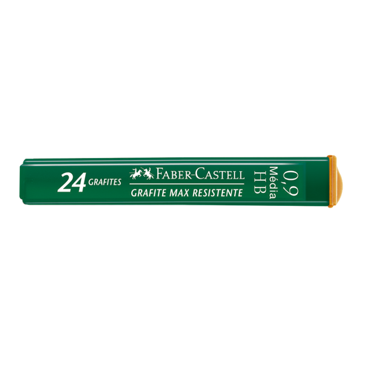 Grafites 0.9mm HB - Faber-Castell - 1 Tubo com 24 unidades - Polymer