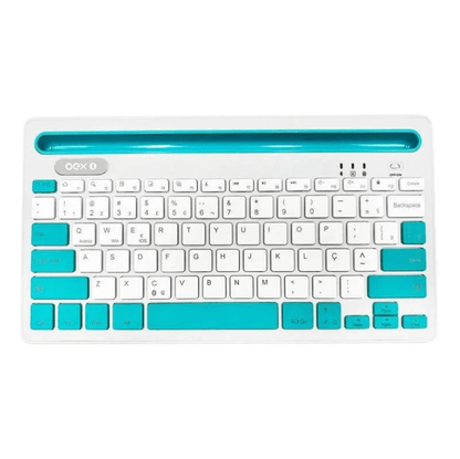 Teclado Bluetooth - Oex - Class Cinza e Azul