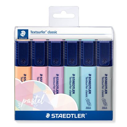 Marca Texto - Staedtler - Textsurfer Classic Pastel 6 Cores