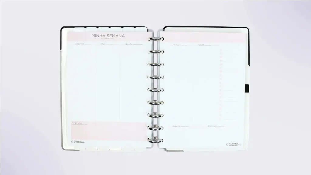 Planner Permanente - Caderno Inteligente - Grey Glam 93 Folhas 120g/m²