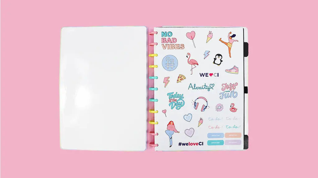 Caderno Grande - Caderno Inteligente - Felicity By Alexity 80 Folhas 90g/m²