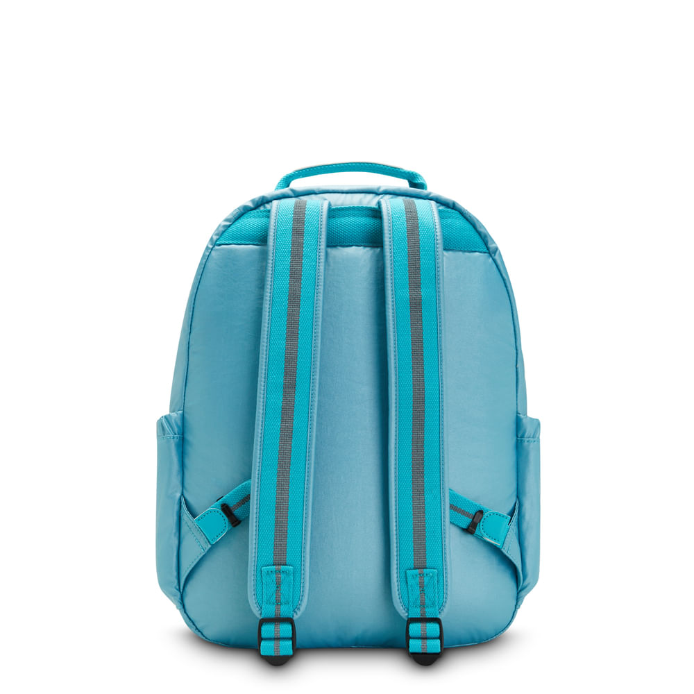 Mochila - Kipling - Seoul Naturl Aqua Met (Azul)