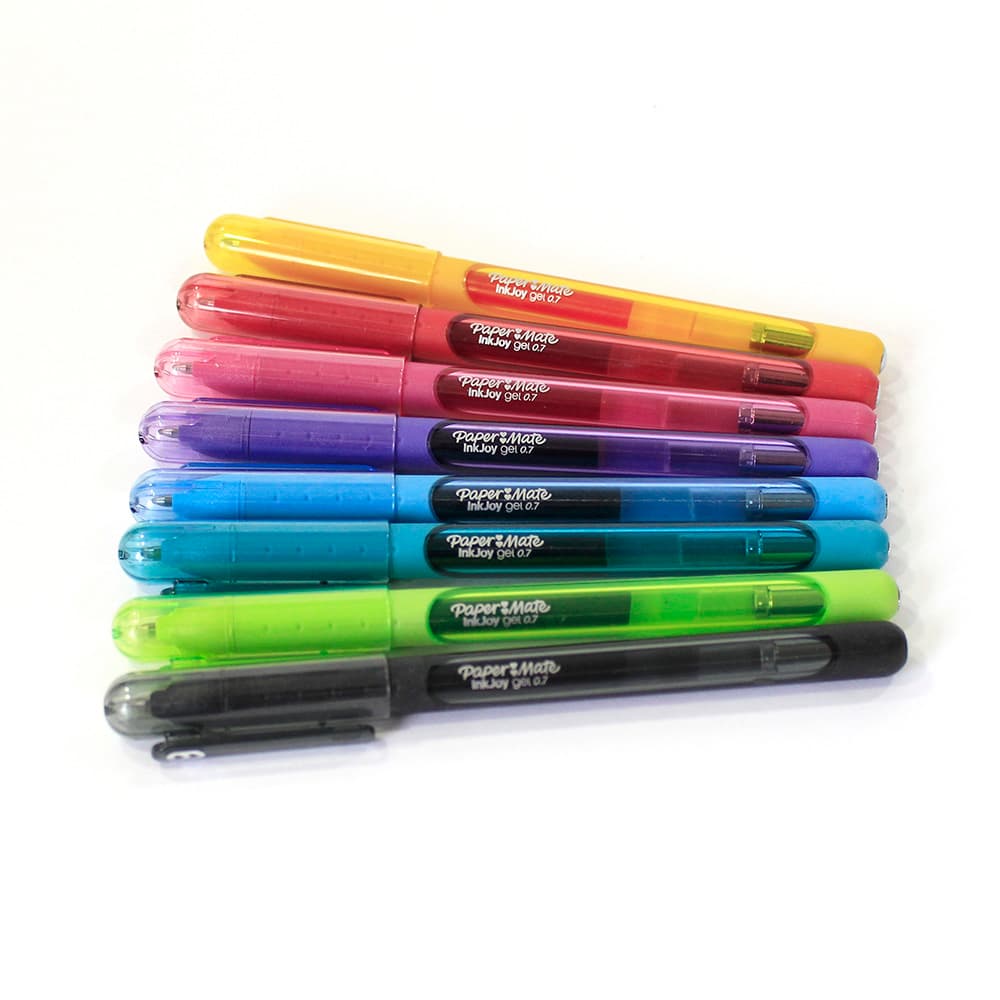 Caneta Gel - Paper Mate - InkJoy c/ Tampa 8 Cores