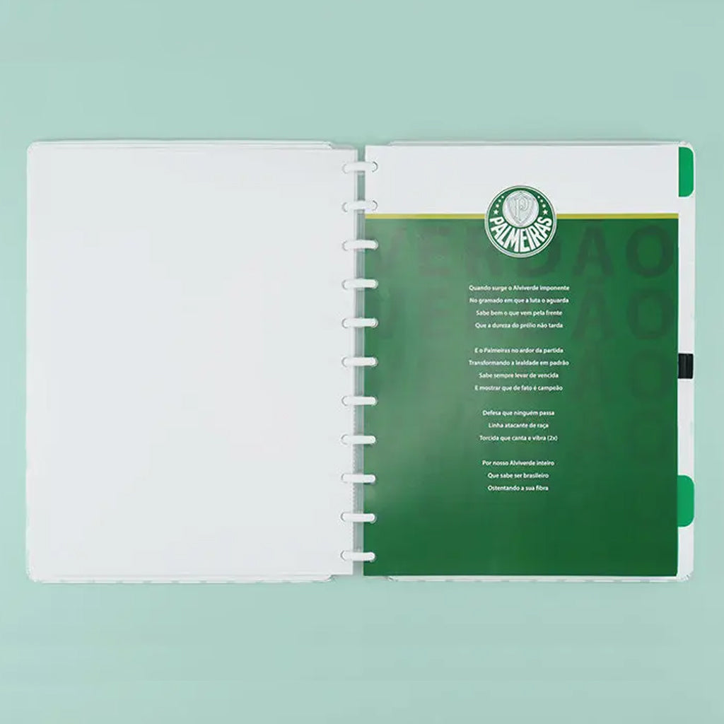 Caderno Grande - Caderno Inteligente - Palmeiras 80 Folhas 90g/m²