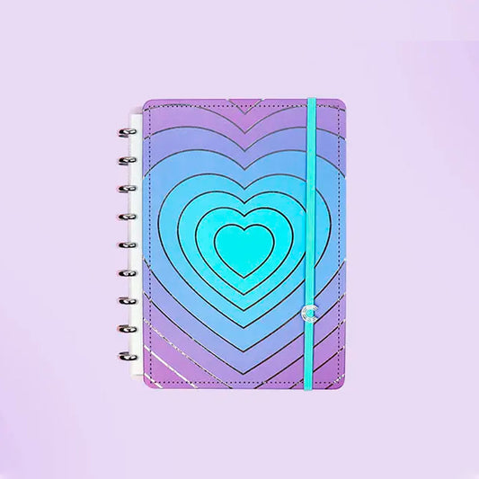 Caderno Médio - Caderno Inteligente - Silver Love 80 Folhas 90g/m²