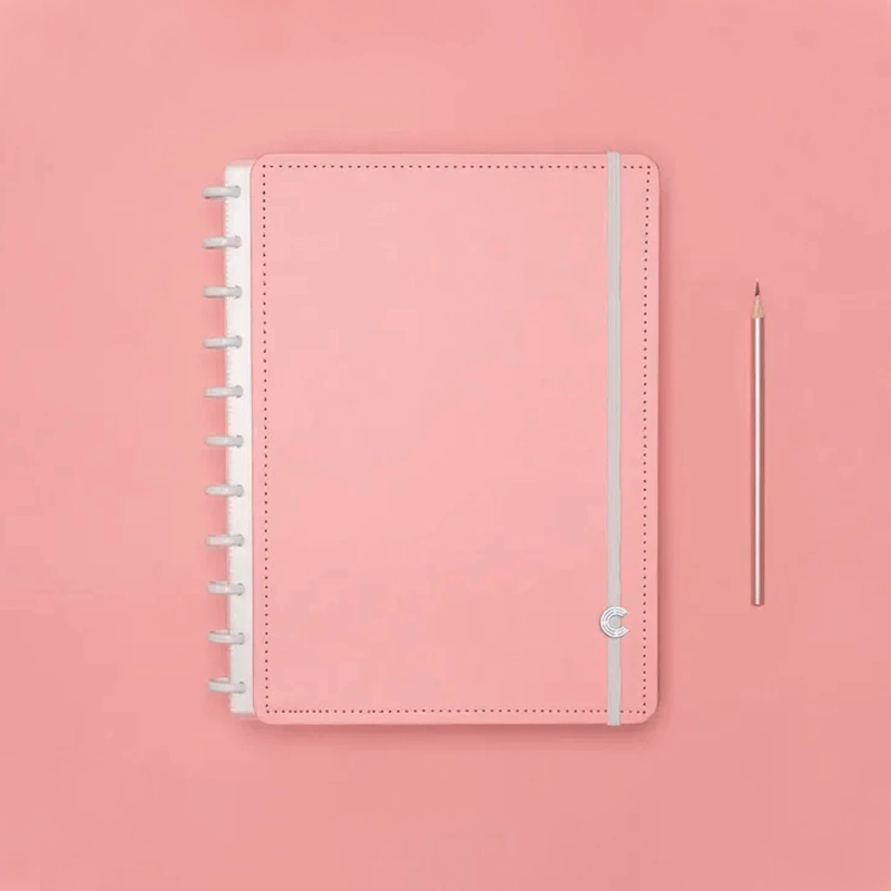 Caderno Grande - Caderno Inteligente - Rose Pastel 80 Folhas 90g/m²