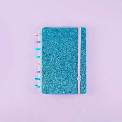 Caderno A5 - Caderno Inteligente - Let's Glitter Ocean Blue 80 Folhas 90g/m²