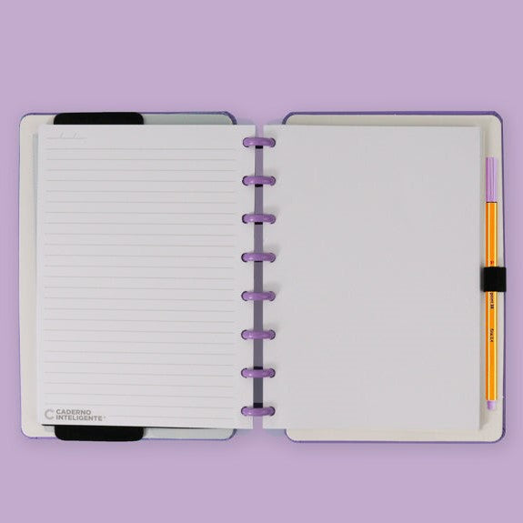 Caderno A5 - Caderno Inteligente - All Purple